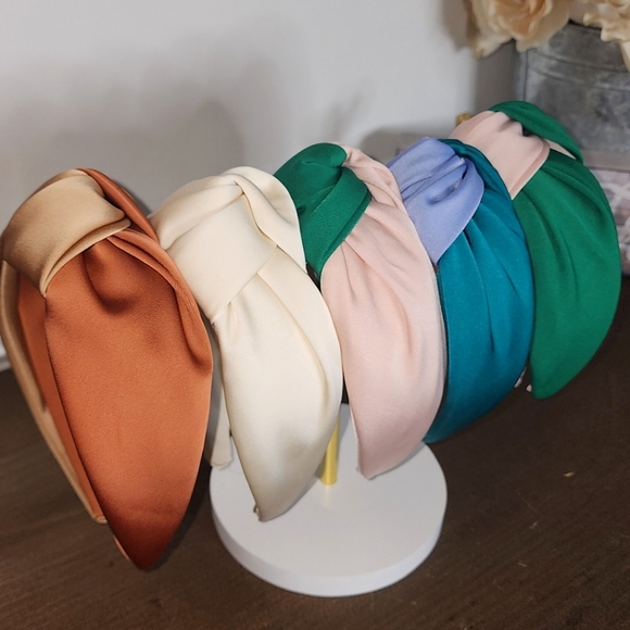 Elegant Satin Headband Set - Multicolor - Picture 1 of 2